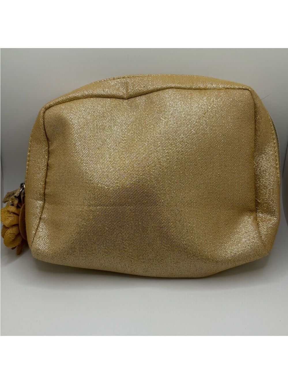 Lancôme Shimmering Gold Clutch with Floral Detail